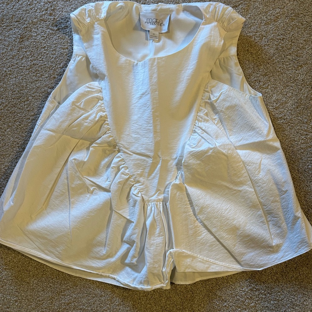 White Sleeveless Top